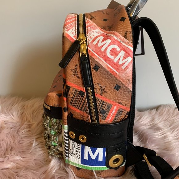 MCM Bags Nwt Mcm Stark Flight Print Visetos Backpack W Cert Of